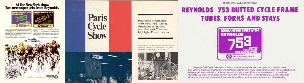 Poster Atelier Raleigh - Affiche A4 Vintage Vélo Campagnolo Reynolds 753 - Neuf